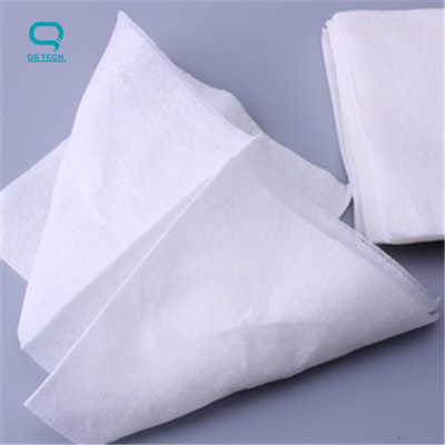 White 4 Folded Lint Free Cleanroom Cleaning Wipes 100% Wood Fiber