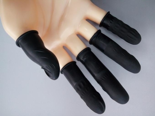 Sturdy Structure And Comfortable Touching Antistatic Black Finger Cot