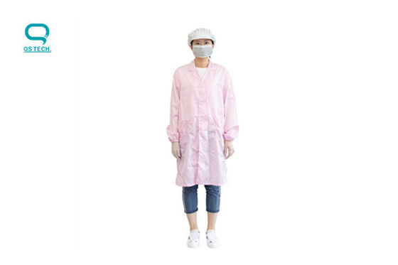 ESD 100D Cleanroom Smock Gown Polyester Workwear Uniform